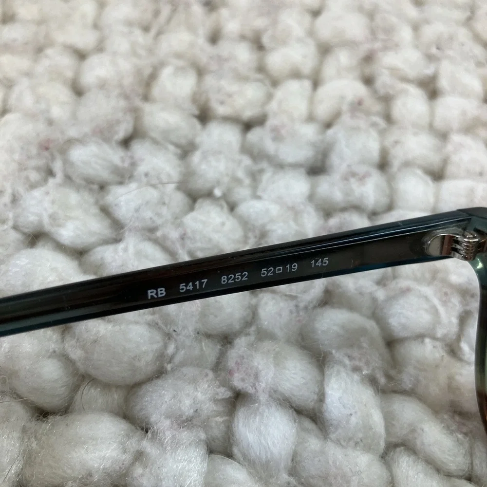 Ray Ban RB 5417 52-19-145 Blue Tortoise Translucent Eyeglasses Lens Only‎ Trendy